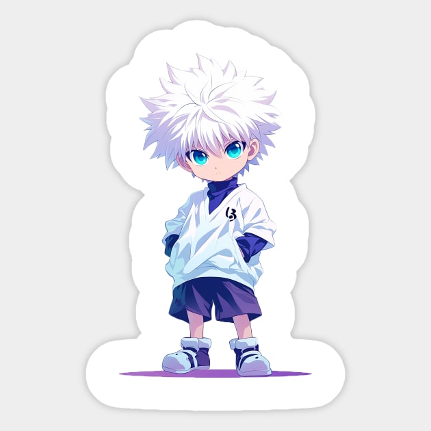 killua Sticker by peterdoraki